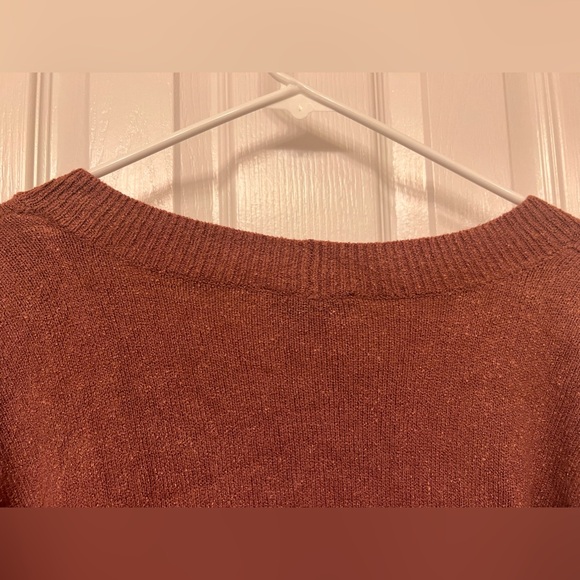 Express oversized dark pink / mauve sweater, size small. - Picture 2 of 8